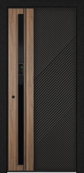 EXPERT PP, Панель MDF с ПВХ покрытием, SL6-M10, ПВХ Черная шагрень в Череповце